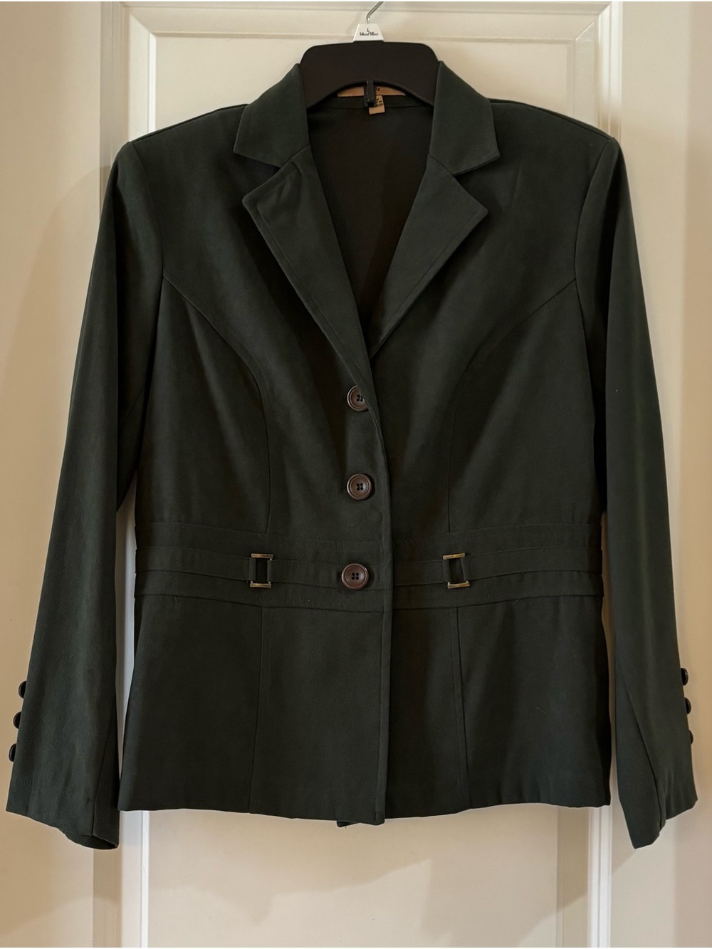 Women’s Dark Green Tailored Blazer Jacket